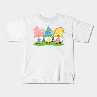Happy Easter, Easter Gnomes - Cute Easter Gnomes Kids T-Shirt
